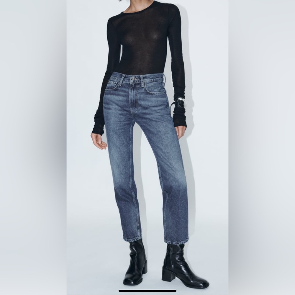 Zara Straight cut Crop Jean Size 30
